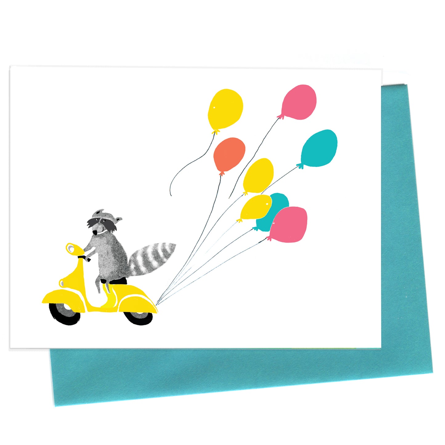 Raccoon on Vespa