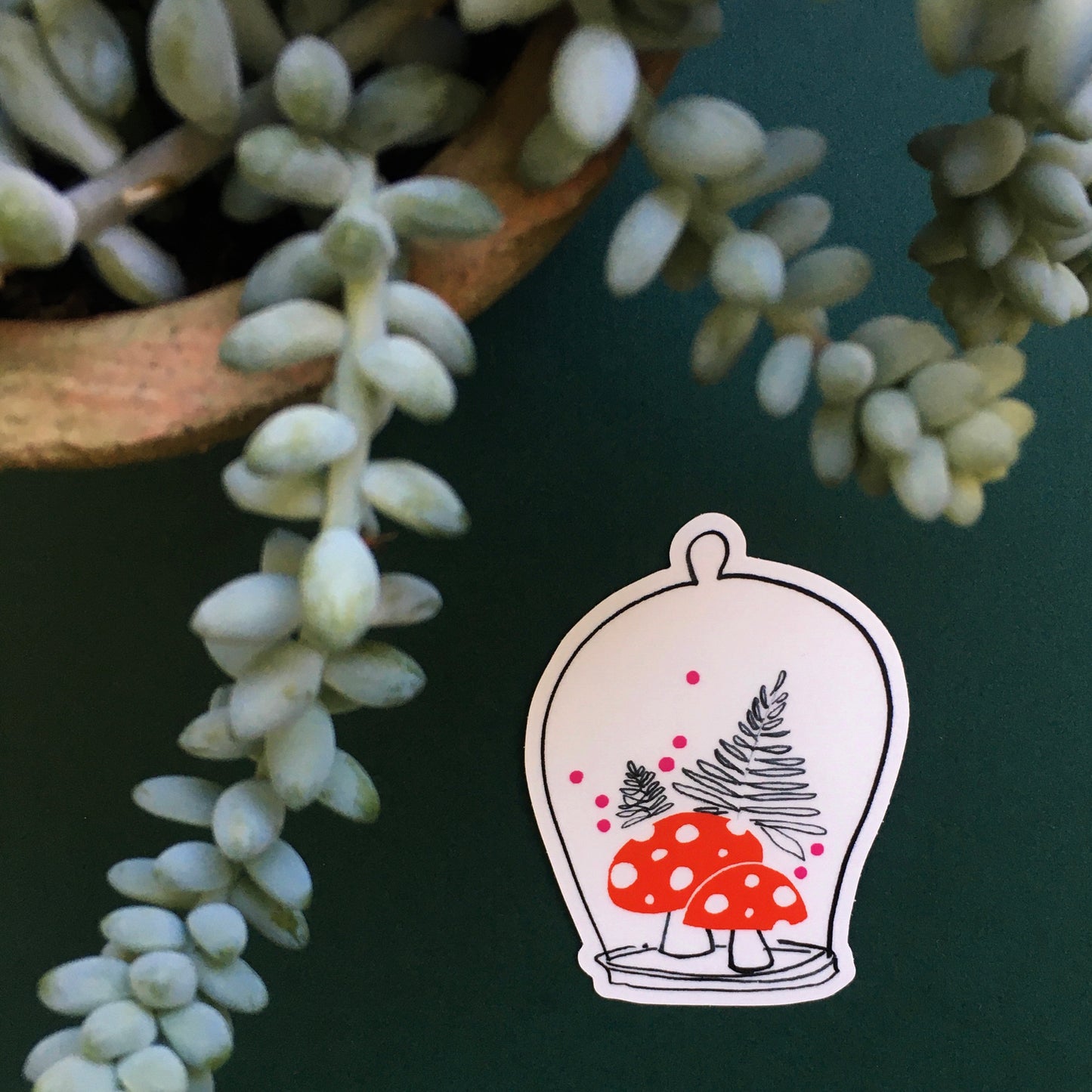 Mushroom Cloche Sticker