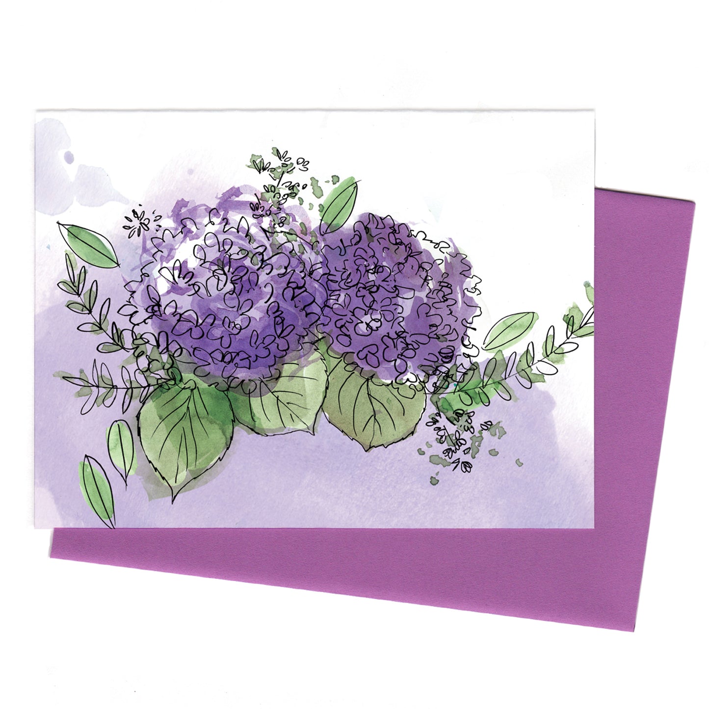 Watercolor Hydrangea