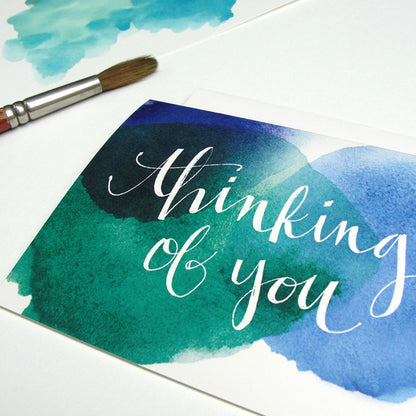 Watercolor Thinking of You