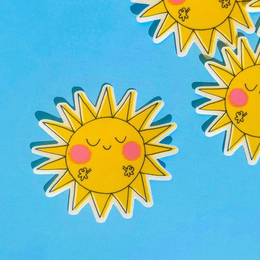 Positive Vibes Sun Sticker